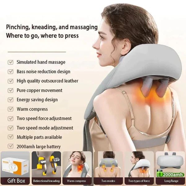 Wireless Neck Shoulder and Back Massager